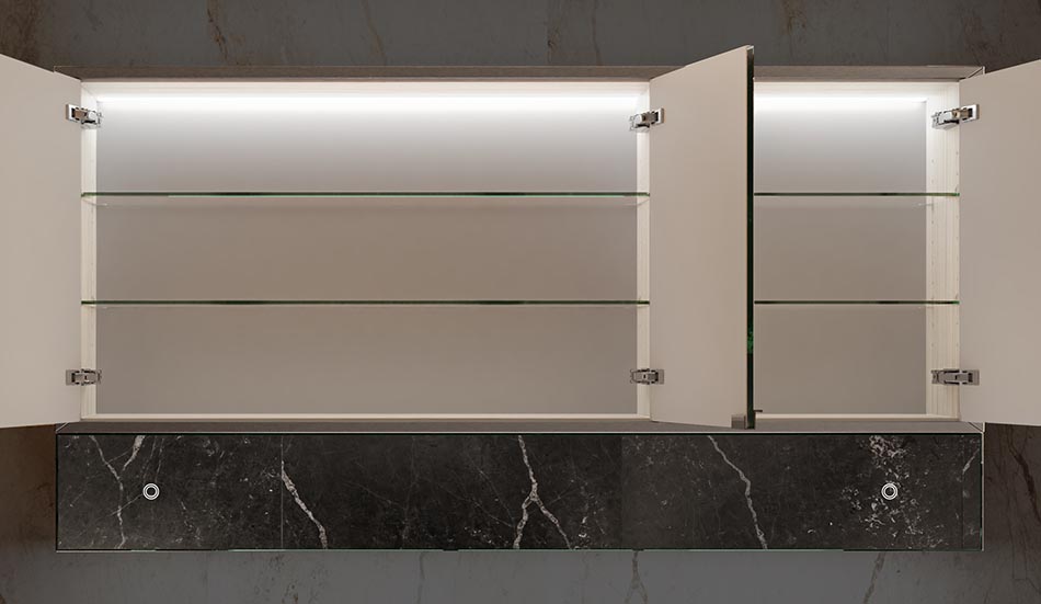 Lily LED omarica s pametnim ogledalom in Bluetooth funkcijo | ARTFORMA