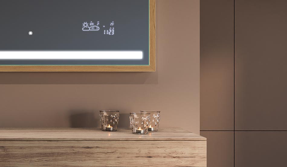 Oglje v črnem okvirju v slogu loft za moderne in minimalistične kopalnice | ARTFORMA