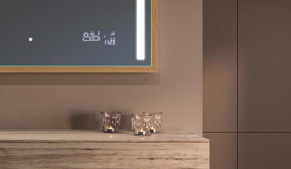 Oglje v črnem okvirju v slogu loft za moderne in minimalistične kopalnice | ARTFORMA