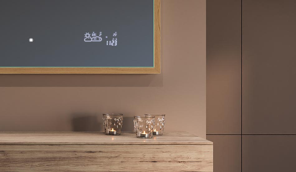 Oglje v črnem okvirju v slogu loft za moderne in minimalistične kopalnice | ARTFORMA