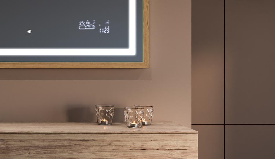 Oglje v črnem okvirju v slogu loft za moderne in minimalistične kopalnice | ARTFORMA