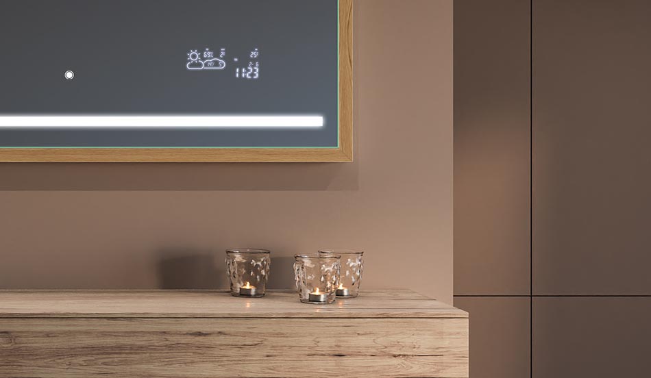 Oglje v črnem okvirju v slogu loft za moderne in minimalistične kopalnice | ARTFORMA