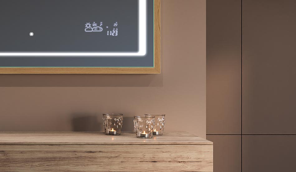 Oglje v črnem okvirju v slogu loft za moderne in minimalistične kopalnice | ARTFORMA