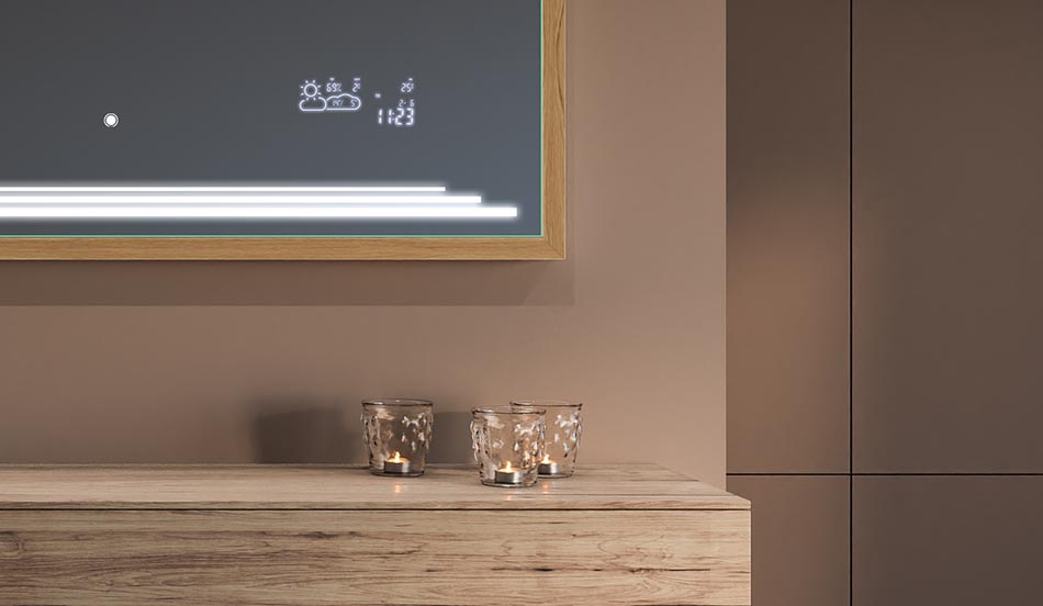 Oglje v črnem okvirju v slogu loft za moderne in minimalistične kopalnice | ARTFORMA