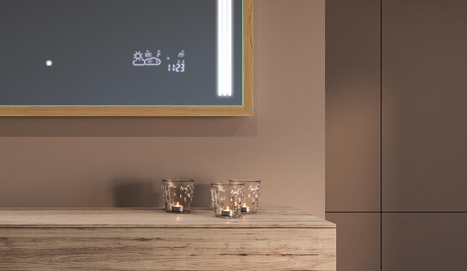 Oglje v črnem okvirju v slogu loft za moderne in minimalistične kopalnice | ARTFORMA