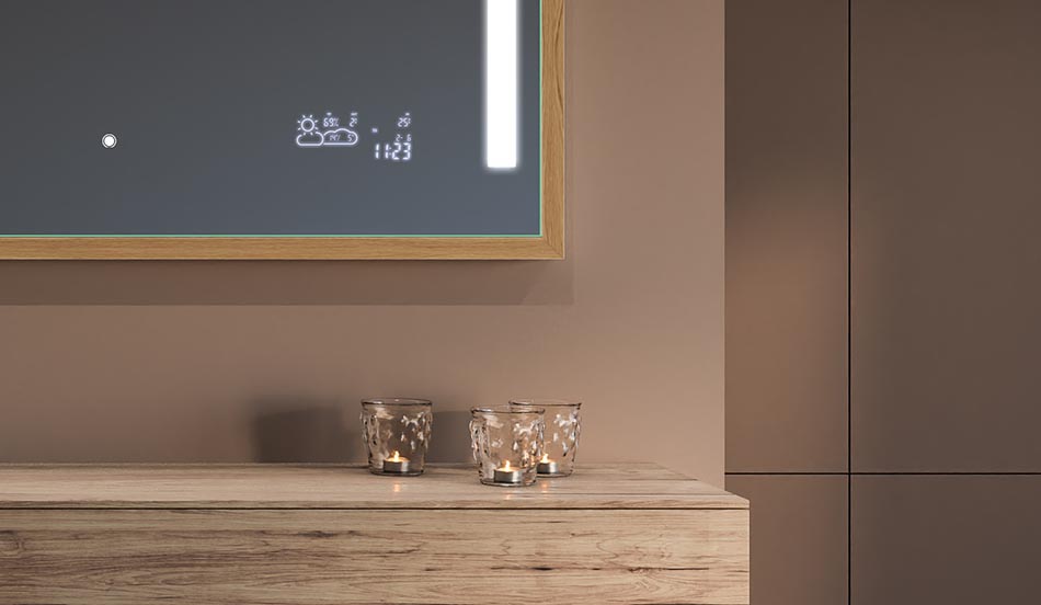 Oglje v črnem okvirju v slogu loft za moderne in minimalistične kopalnice | ARTFORMA