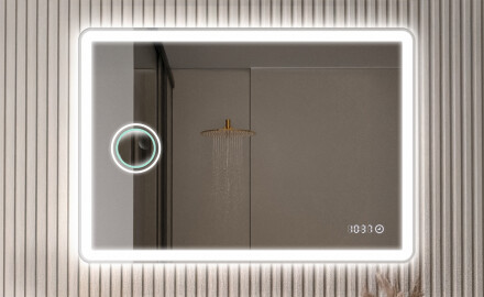 Zaobljena klasična ogledala z osvetlitvijo