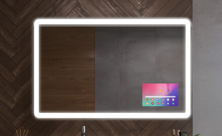 Zaobljena ogledala z dekorativnim pokrovom