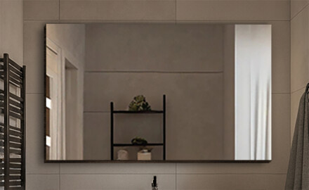 Ogledala z dekorativnim pokrovom brez osvetlitve