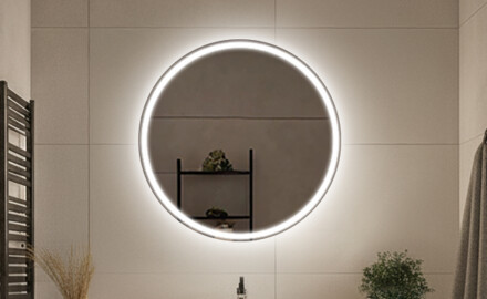 Okrogla ogledala na baterije