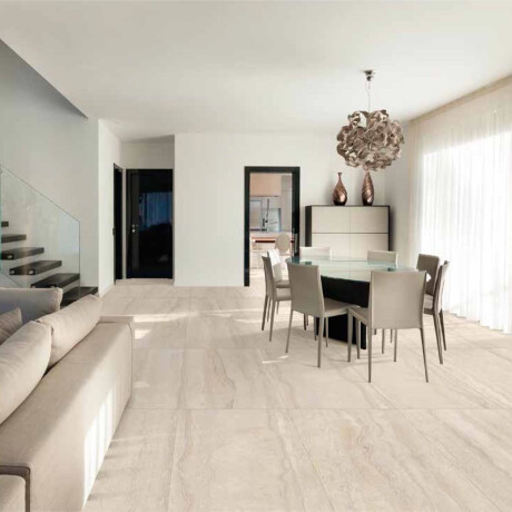 Talna keramika 60 x 120 cm, bela mat A4H1057 Memento Travertino Bianco Mat #6