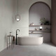 Talna keramika 60 x 120 cm, svetlo siva, mat, A4H1093 Shellstone Bianco #6