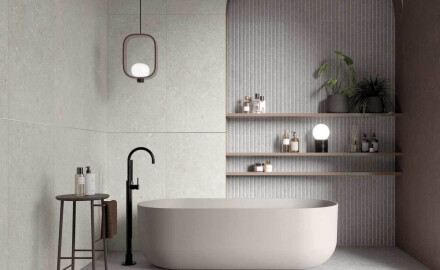 Stenna keramika 60 x 120 cm, bež, mat, A4H1100 Shellstone Beige Rigat-One
