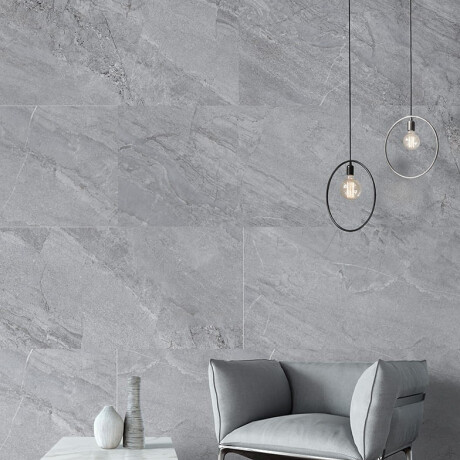 Glazirana keramična ploščica za tla, 120 x 280 cm, siva kamnita, mat, A4H1129 Agathos Grey #4