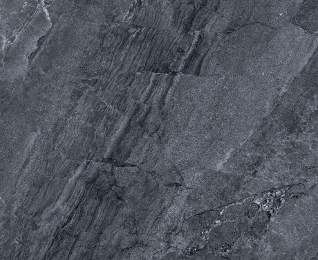Glazirana keramična ploščica za tla, 120 x 120 cm, antracitna, kamnita, mat, A4H1138 Agathos Anthracite