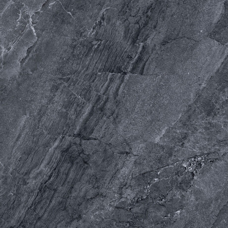 Glazirana keramična ploščica za tla, 120 x 120 cm, antracitna, kamnita, mat, A4H1138 Agathos Anthracite #1