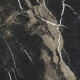 Glazirani keramični ploščici za tla Pierre Black 120 x 120 cm, črni, sijajni, z zlatimi žilami, rektificirani A4H197 #20