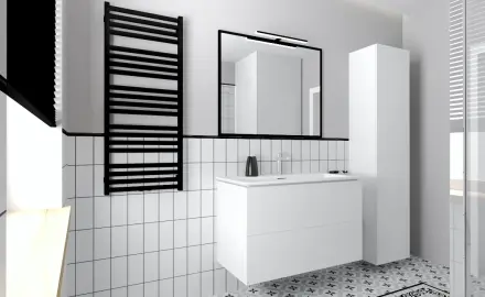 Keramična ploščica za steno 10x20, bela, mat, ravna, A4H23 Blanco Mate