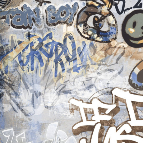 Glazirani keramični ploščici za tla, 120 x 280 cm, siva mat, rektificirana, A4H248 City Graffiti Grey #3
