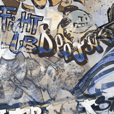 Glazirani keramični ploščici za tla, 120 x 280 cm, siva mat, rektificirana, A4H248 City Graffiti Grey #5