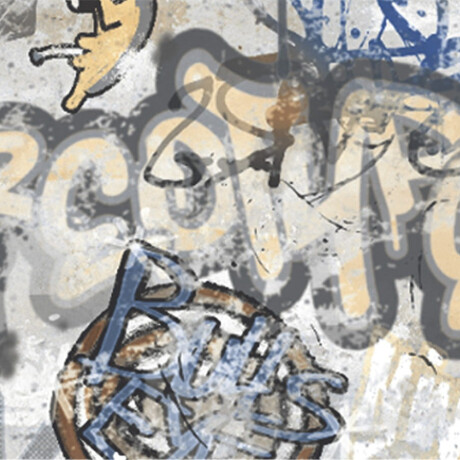 Glazirani keramični ploščici za tla, 120 x 280 cm, siva mat, rektificirana, A4H248 City Graffiti Grey #7