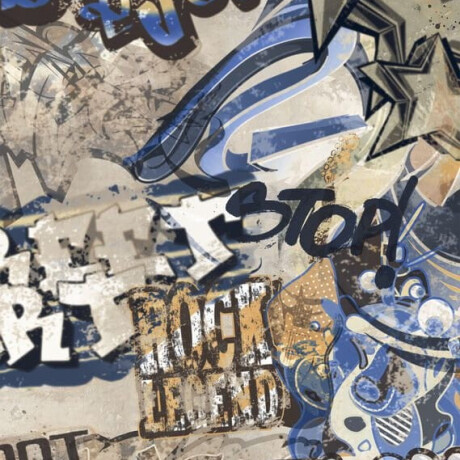Glazirana keramična ploščica za tla, velikega formata 120 x 280 cm, bež mat, rektificirana, A4H255 City Graffiti Beige #2