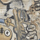 Glazirana keramična ploščica za tla, velikega formata 120 x 280 cm, bež mat, rektificirana, A4H255 City Graffiti Beige #7