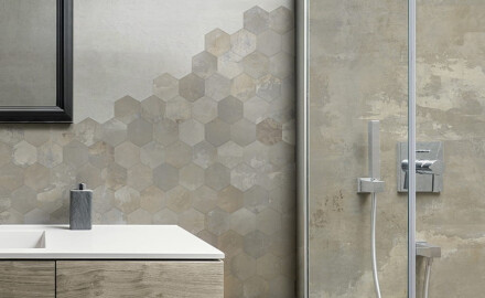 Glazirana keramična ploščica za tla, 120 x 120 cm, bež, mat, rektificirana, A4H258 City Beige