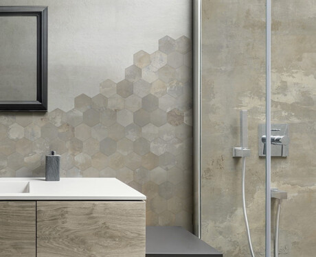 Glazirana keramična ploščica za tla, 120 x 120 cm, bež, mat, rektificirana, A4H258 City Beige