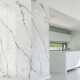 Glazirana talna keramika 120 x 280 cm, mat, s sivimi žilami, rektificirana A4H452 Statuario Superiore #4