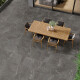 Kamenita ploščica z žilami za tla, 100x100, mat, temno siva A4H507 Volterra Stone #2