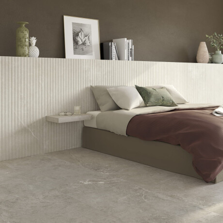 Ribast keramični ploščici za tla 60x120, svetlo siva, mat, A4H510 Rigat-One Ermetica Bianco #1