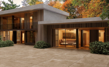 Velikoformatna keramika 120x280, beton, barva taupe, mat, A4H758 Louft Taupe
