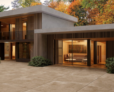 Velikoformatna keramika 120x280, beton, barva taupe, mat, A4H758 Louft Taupe