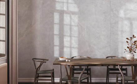 Velikoformatna keramika 120x280, marmor z žilami, sijajna, A4H800 Omani Pearl