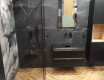 Glazirani keramični ploščici za tla 60 x 120 cm, črni mat, rektificirani A4H85 Iroc Black