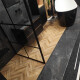 Glazirani keramični ploščici za tla 60 x 120 cm, črni mat, rektificirani A4H85 Iroc Black #6