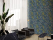 Stenna keramika 60 x 120 cm, modra, z rastlinskimi motivi, mat A4H924 Majorele