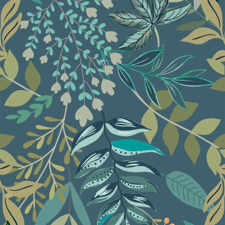 Stenna keramika 60 x 120 cm, modra, z rastlinskimi motivi, mat A4H924 Majorele #4
