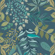 Stenna keramika 60 x 120 cm, modra, z rastlinskimi motivi, mat A4H924 Majorele #4
