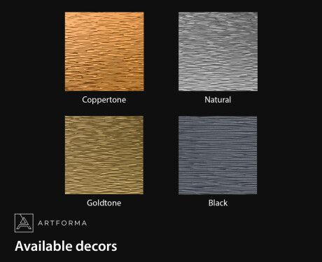 Lustro łazienkowe z eleganckim metalowym dekorem L289 #2