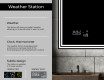 Oblikovalsko osvetljeno LED kopalniško ogledalo L57 #5