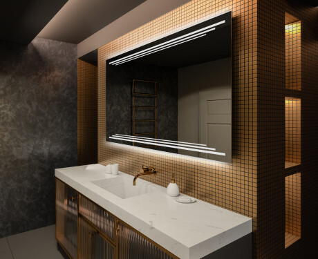 Dizajnersko osvetljeno LED kopalniško ogledalo L75