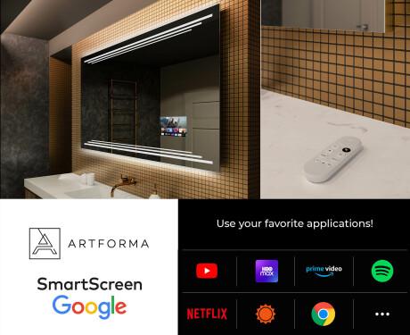 Dizajnersko osvetljeno LED kopalniško ogledalo L75 #4