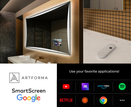 Dizajnersko osvetljeno LED kopalniško ogledalo L77 #4