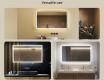 Dizajnersko osvetljeno LED kopalniško ogledalo 120x70cm s hladno LED barvo 7000K, toplo barvo 3000K ali nevtralno barvo 4500K #2