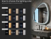 Nepravilno LED ogledalo z MDF okvirjem v visokem sijaju L308 #5