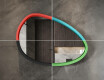 Asimetrično LED ogledalo z lakiranim MDF okvirjem L310 #6