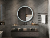 Okroglo LED ogledalo z lakiranim MDF okvirjem L306 #2