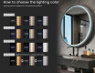 Okroglo LED ogledalo z lakiranim MDF okvirjem L306 #5